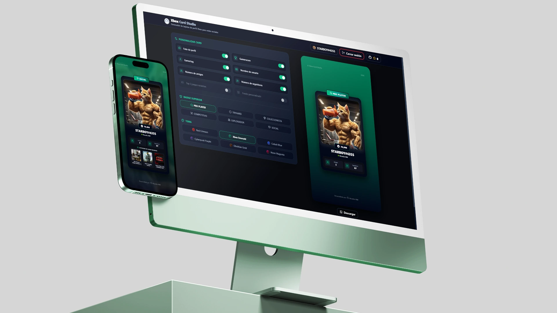 Xbox Card Studio — project preview